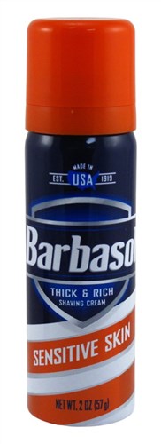 Barbasol Shaving Cream Sensitive Skin 2oz (12 Pieces) (17256)<br><br><br>Case Pack Info: 2 Units