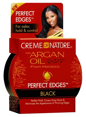 Creme Of Nature Argan Oil Perfect Edges Black 2.25oz (17364)<br><br><br>Case Pack Info: 6 Units