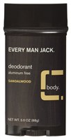 Every Man Jack Deodorant 3oz Sandalwood (Aluminum-Free) (17387)<br><br><br>Case Pack Info: 6 Units