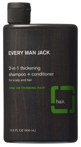 Every Man Jack Shampoo 2-In-1 Thickening 13.5oz (17389)<br><br><br>Case Pack Info: 6 Units