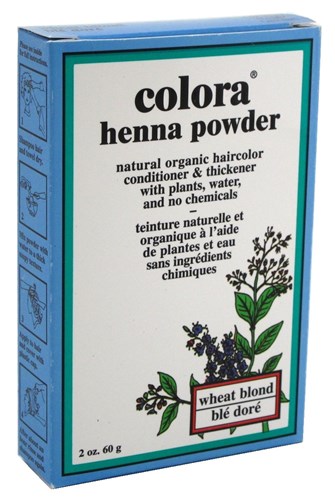 Colora Henna Powder Hair Color Wheat Blonde 2oz (17480)<br> <span style="color:#FF0101">(ON SPECIAL 7% OFF)</span style><br><span style="color:#FF0101"><b>12 or More=Special Unit Price $4.40</b></span style><br>Case Pack Info: 72 Units