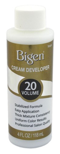 Bigen Cream Developer 20 Volume 4oz (17511)<br><br><br>Case Pack Info: 36 Units