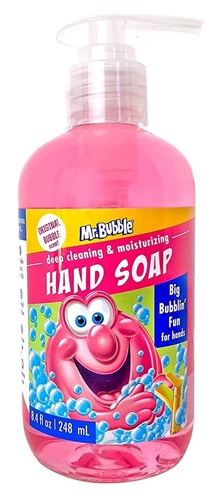 Mr Bubble Hand Soap Original Bubble Scent 8.4oz (17516)<br><br><span style="color:#FF0101"><b>12 or More=Unit Price $3.14</b></span style><br>Case Pack Info: 24 Units