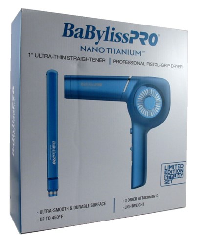 Babyliss Pro Dryer 1875 Watt + 1 Inch Flat Iron Utra-Thin (17578)<br> <span style="color:#FF0101">(ON SPECIAL 11% OFF)</span style><br><span style="color:#FF0101"><b>3 or More=Special Unit Price $71.20</b></span style><br>Case Pack Info: 6 Units