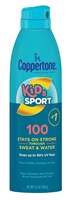 Coppertone Spf#100 Kids Sport Spray 5.5oz (18241)<br><br><span style="color:#FF0101"><b>6 or More=Unit Price $10.23</b></span style><br>Case Pack Info: 12 Units