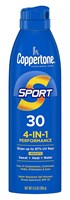 Coppertone Spf#30 Sport 4-In-1 Performance Spray 5.5oz (18403)<br><br><span style="color:#FF0101"><b>6 or More=Unit Price $9.08</b></span style><br>Case Pack Info: 12 Units