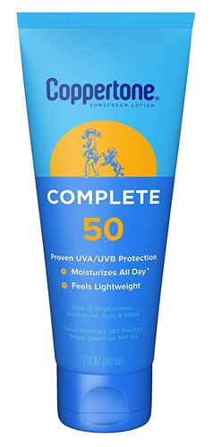 Coppertone Spf#50 Complete Lotion Tube 7oz (18411)<br><br><span style="color:#FF0101"><b>6 or More=Unit Price $9.54</b></span style><br>Case Pack Info: 12 Units