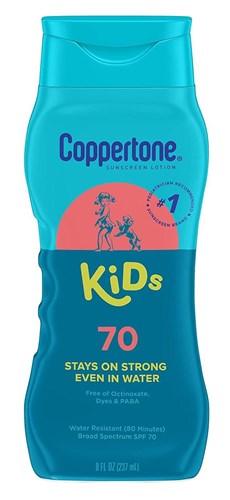 Coppertone Spf#70 Kids Lotion 8oz (18415)<br><br><span style="color:#FF0101"><b>6 or More=Unit Price $10.23</b></span style><br>Case Pack Info: 12 Units