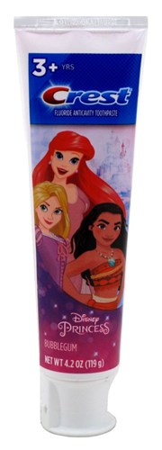 Crest Toothpaste 4.2oz Kids Princess Moana Tube(Bubblegum) (18678)<br><br><br>Case Pack Info: 6 Units