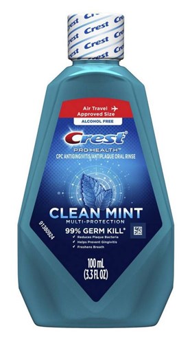 Crest Mouthwash Pro-Health Clean Mint 3.3oz (18 Pieces) (18694)<br><br><br>Case Pack Info: 1 Unit