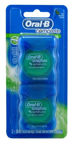 Oral-B 54 Yards Floss Satin Mint Twin Pack (6 Pieces) (18697)<br><br><br>Case Pack Info: 8 Units