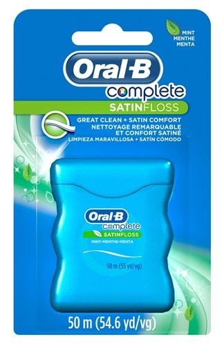 Oral-B 54 Yards Floss Satin Mint (6 Pieces) (18698)<br><br><br>Case Pack Info: 4 Units