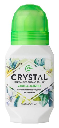 Crystal Deodorant Roll-On 2.25oz Vanilla Jasmine 24Hr (18857)<br><br><span style="color:#FF0101"><b>12 or More=Unit Price $4.33</b></span style><br>Case Pack Info: 12 Units