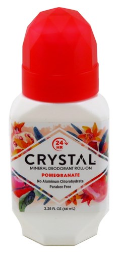 Crystal Deodorant Roll-On 2.25oz Pomegranate 24Hr (18864)<br><br><span style="color:#FF0101"><b>12 or More=Unit Price $4.33</b></span style><br>Case Pack Info: 72 Units