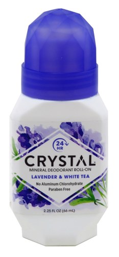 Crystal Deodorant Roll-On 2.25oz Lavender/White Tea (18872)<br><br><span style="color:#FF0101"><b>12 or More=Unit Price $4.43</b></span style><br>Case Pack Info: 72 Units