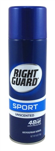 Right Guard Sport 6oz Aerosol Unscented 48Hr Antperspirant (18888)<br><br><br>Case Pack Info: 12 Units