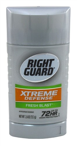 Right Guard Xtreme Defense Fresh Blast Solid 2.6oz 72Hr (18899)<br><br><br>Case Pack Info: 12 Units