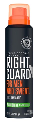 Right Guard Xtreme Defense Dry Spray Fresh Blast 3.8oz Men (18910)<br><br><br>Case Pack Info: 12 Units