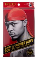 Kiss Red Durag Bow Wow Power Wave Velvet Red (3 Pieces) (19506)<br><br><br>Case Pack Info: 24 Units