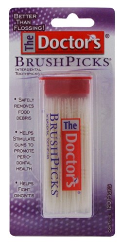 Doctors Brush Picks 120 Count (12 Pieces) (19980)<br><br><br>Case Pack Info: 2 Units