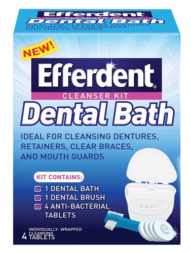 Efferdent Dental Bath Cleanser Kit (19996)<br><br><span style="color:#FF0101"><b>12 or More=Unit Price $6.64</b></span style><br>Case Pack Info: 12 Units