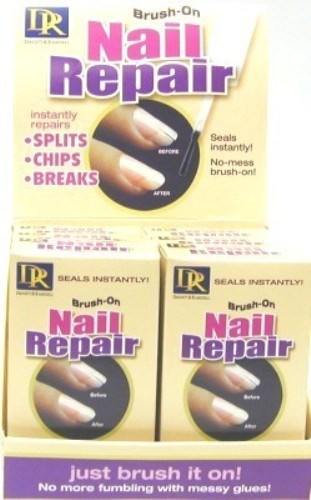 D&R Nail Repair Brush-On 0.5oz (6 Pieces) Display (20204)<br><br><br>Case Pack Info: 2 Units