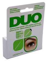 Duo Brush-On Striplash Adhesive White/Clear 0.18oz (20506)<br><br><span style="color:#FF0101"><b>12 or More=Unit Price $3.63</b></span style><br>Case Pack Info: 36 Units