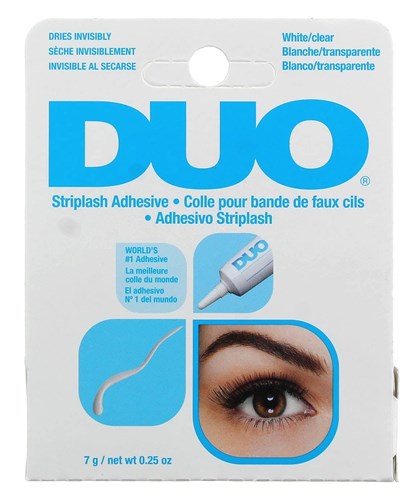 Duo Eyelash Striplash Adhesive White/Clear 0.25oz (6 Pieces) (20510)<br><br><br>Case Pack Info: 6 Units
