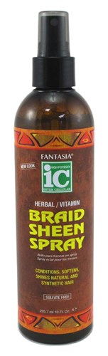 Fantasia Ic Braid Sheen Spray Conditoning 10oz Pump (21601)<br><br><br>Case Pack Info: 6 Units