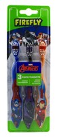 Firefly Toothbrush Avengers Soft 3 Count (6 Pieces) (22163)<br> <span style="color:#FF0101">(ON SPECIAL 15% OFF)</span style><br><span style="color:#FF0101"><b>1 or More=Special Unit Price $6.12</b></span style><br>Case Pack Info: 4 Units