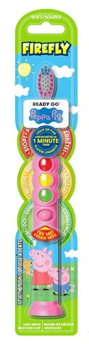 Firefly Toothbrush With Light Up Timer 1 Min Peppa Pig(Soft) (22173)<br><br><br>Case Pack Info: 24 Units