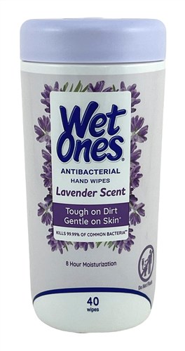 Wet Ones Hand Wipes Canister Lavender 40 Count