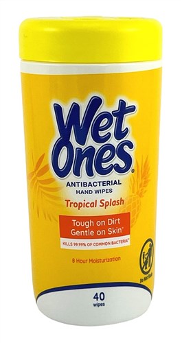 Wet Ones Hand Wipes Canister Tropical Splash 40 Count