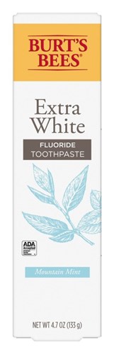 Burts Bees Toothpaste Extra White 4.7oz Mountain Mint (23510)<br><br><br>Case Pack Info: 12 Units