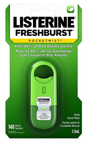 Listerine Pocketmist Spray Freshburst 7.7Ml (6 Pieces) (23786)<br><br><br>Case Pack Info: 6 Units