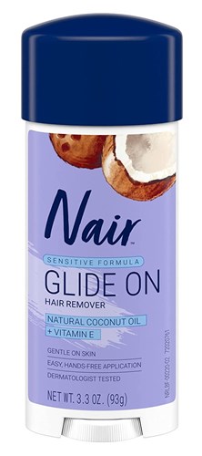 Nair Hair Remover Glide On Natural Coconut Oil 3.3oz (24329)<br><br><span style="color:#FF0101"><b>12 or More=Unit Price $6.55</b></span style><br>Case Pack Info: 12 Units