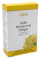 Gigi Strips Face Hair Removal 12 Strips (24 Applications) (24425)<br><br><span style="color:#FF0101"><b>12 or More=Unit Price $5.03</b></span style><br>Case Pack Info: 36 Units