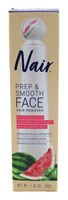 Nair Hair Remover Face Prep & Smooth Watermln Extract 1.76oz (24449)<br><br><span style="color:#FF0101"><b>12 or More=Unit Price $9.67</b></span style><br>Case Pack Info: 12 Units