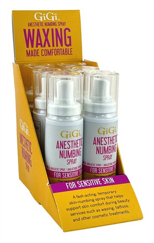 Gigi Anesthetic Numbing Spray 2oz (6 Pieces) Display