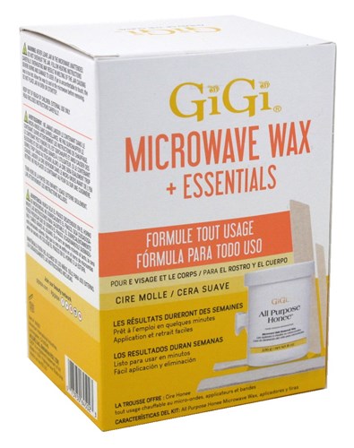 Gigi All Purpose Formula Microwave Wax + Essentials (24471)<br><br><span style="color:#FF0101"><b>12 or More=Unit Price $8.33</b></span style><br>Case Pack Info: 12 Units