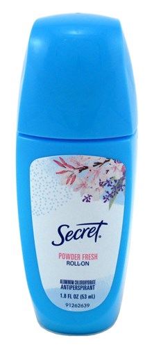 Secret Deodorant Roll-On 1.8oz Powder Fresh Antiperspirant (24513)<br> <span style="color:#FF0101">(ON SPECIAL 11% OFF)</span style><br><span style="color:#FF0101"><b>6 or More=Special Unit Price $3.34</b></span style><br>Case Pack Info: 12 Units