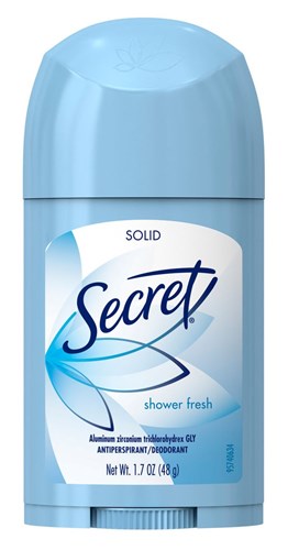Secret Deodorant Solid 1.7oz Shower Fresh Antiperspirant (24528)<br><br><br>Case Pack Info: 12 Units