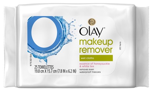 Olay Make-Up Remover Towelettes 25 Count White Tea (24649)<br><br><br>Case Pack Info: 12 Units