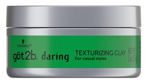 Got 2B Daring Texturizing Clay 2oz (24727)<br><br><span style="color:#FF0101"><b>6 or More=Unit Price $6.18</b></span style><br>Case Pack Info: 6 Units