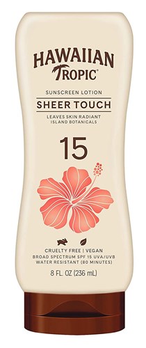 Hawaiian Tropic Spf#15 Sheer Touch Lotion 8oz (25177)<br><br><span style="color:#FF0101"><b>12 or More=Unit Price $8.92</b></span style><br>Case Pack Info: 12 Units