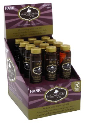 Hask Vials Macadamia Oil Shine Treatment 0.625oz (12 Pieces) (25465)<br><br><br>Case Pack Info: 2 Units