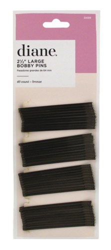 Diane Bobby Pins Large 2.5Inch Bronxe 40 Count (12 Pieces) Carded (26248)<br><br><br>Case Pack Info: 1 Unit