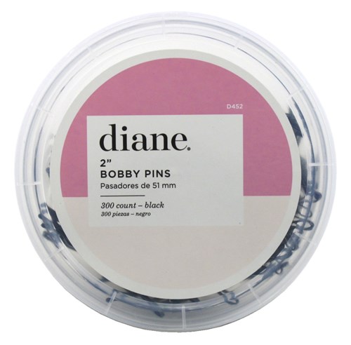 Diane Bob Pins 300S Black Tub 2 Inch (26261)<br><br><span style="color:#FF0101"><b>12 or More=Unit Price $2.83</b></span style><br>Case Pack Info: 12 Units