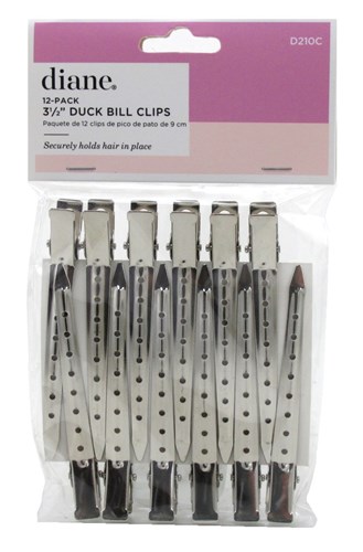 Diane Duck Bill Clips 12 Count 3.5Inch (12 Pieces) (26294)<br><br><br>Case Pack Info: 24 Units
