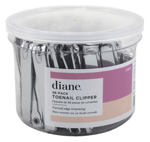 Diane Toe Nail Clipper Curved Edge (36 Pieces) Tub (26316)<br><br><br>Case Pack Info: 12 Units